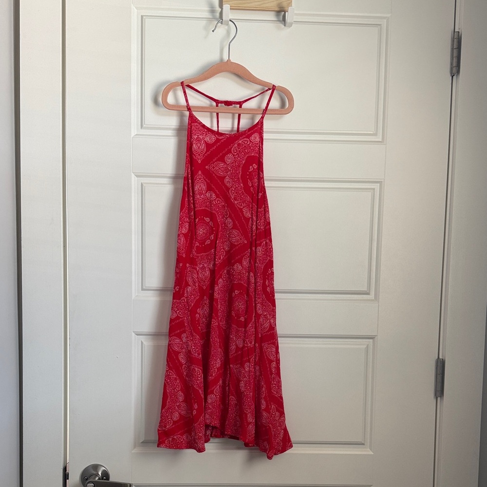 Alya Red Paisley Mini Dress